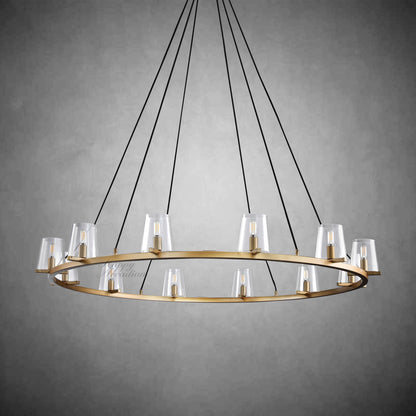 Brilliax Series Round Glass Chandelier