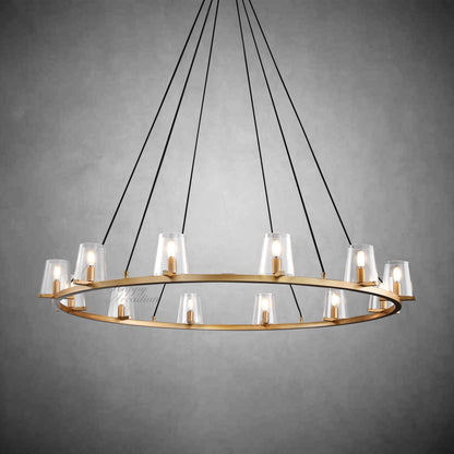 Brilliax Series Round Glass Chandelier