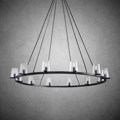 Brilliax Series Round Glass Chandelier