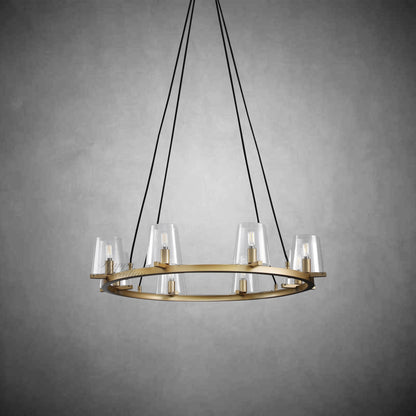 Brilliax Series Round Glass Chandelier