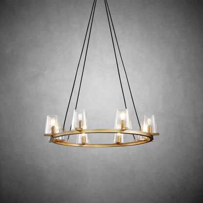 Brilliax Series Round Glass Chandelier