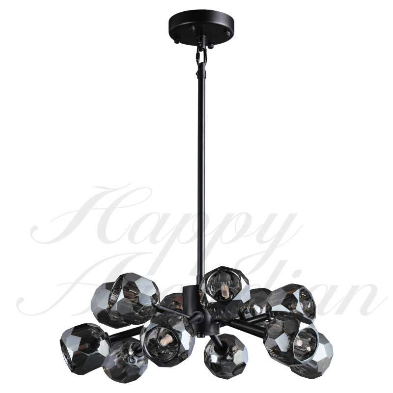 XINYUE Bola De Smoke Ball Round Chandelier 36"