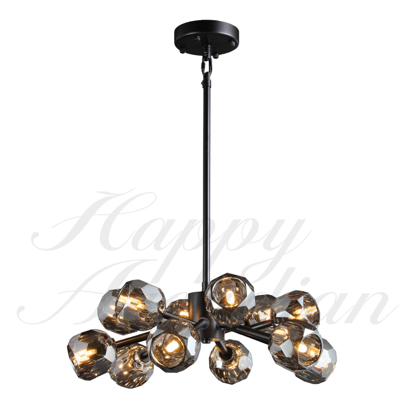 XINYUE Bola De Smoke Ball Round Chandelier 36"