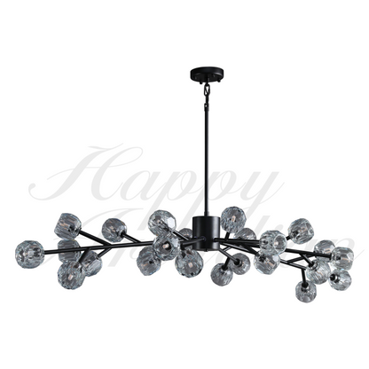 xinyue Lighting  De Smoke Crystal Round Chandelier 60"