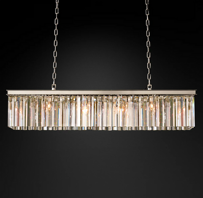 Miria K9 Crystal Rectangular Chandelier 49"