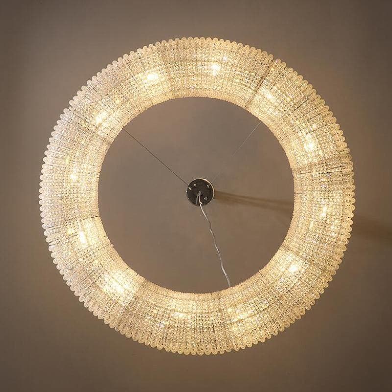 Halo Ring Modern Clear Crystal Chandelier