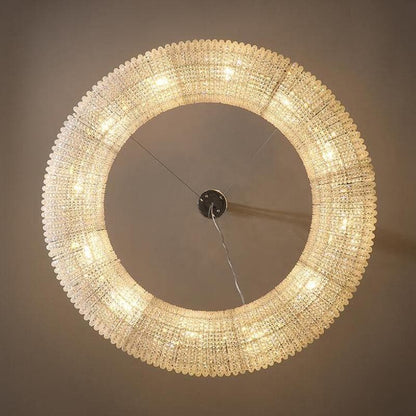 Halo Ring Modern Clear Crystal Chandelier