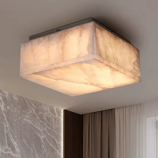 HA Cressida Square Flushmount 6'' 10'' 14'' For Bedroom, Bathroom