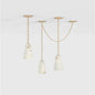 Casey Contemporary Chandelier Alabaster, 3-Light Vintage Alabaster Pendant Cluster