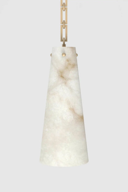 Contemporary Casey Chandelier in Alabaster, 7-Light Vintage Alabaster Pendant Cluster