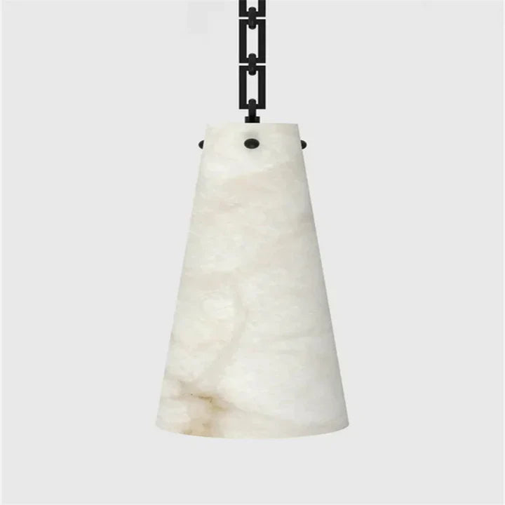 Casey Contemporary Chandelier in Alabaster, 5-Light Vintage Alabaster Pendant Cluster