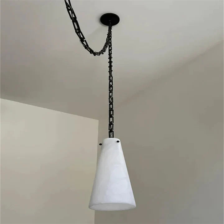 Casey Contemporary Chandelier Alabaster, 3-Light Vintage Alabaster Pendant Cluster