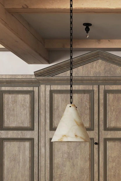 Contemporary Casey Large Alabaster Pendant Light For Kitchen Island, Living Room