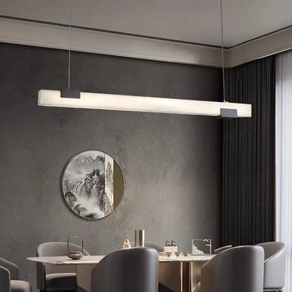 Alabaster Kitchen Linear Pendant Lights