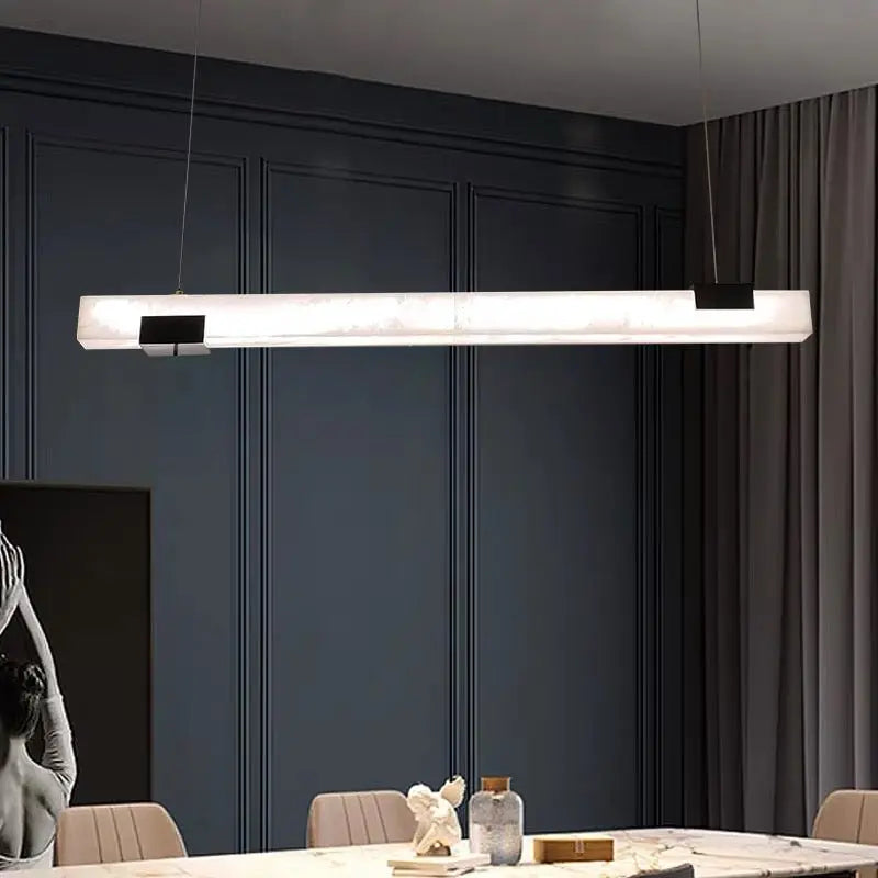 Alabaster Kitchen Linear Pendant Lights