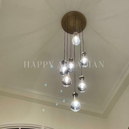 Raindrop Round Chandelier  18",7-Lights