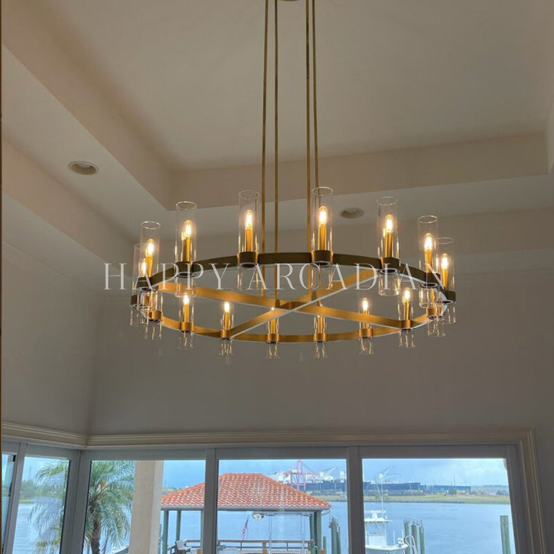 xinyue Lighting Rebecca Round Chandelier 48″, 16-Lights