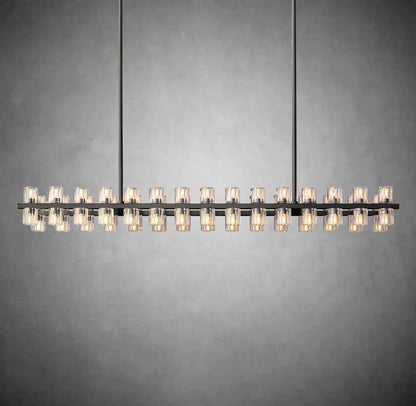 xinyue Lighting  Harrison Crystal Rectangular Chandelier 54" 72"