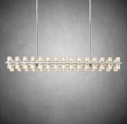 xinyue Lighting  Harrison Crystal Rectangular Chandelier 54" 72"