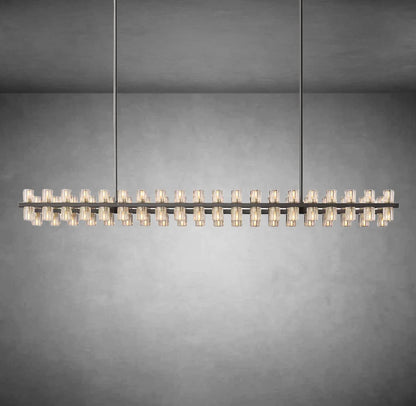 xinyue Lighting  Harrison Crystal Rectangular Chandelier 54" 72"