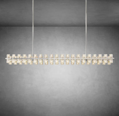 xinyue Lighting  Harrison Crystal Rectangular Chandelier 54" 72"