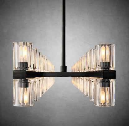 xinyue Lighting  Harrison Crystal Rectangular Chandelier 54" 72"