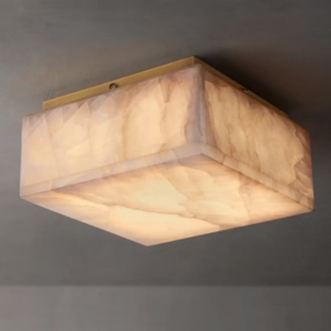 HA Cressida Square Flushmount 6'' 10'' 14'' For Bedroom, Bathroom