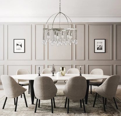 Crystal Ball Aubrey Round Chandelier 5 Light / 8 Light