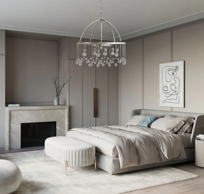 Crystal Ball Aubrey Round Chandelier 5 Light / 8 Light