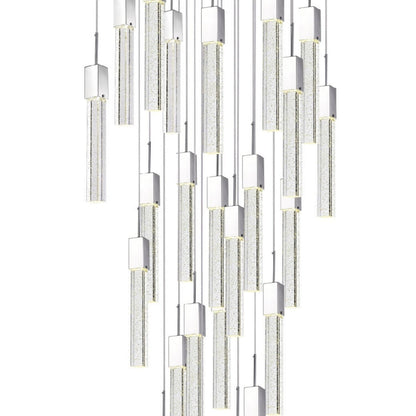 Sparkling Night Chandelier Vertical // XL  25  Light