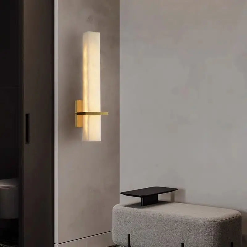 Alabaster Bedroom Wall Sconces Light Fixture