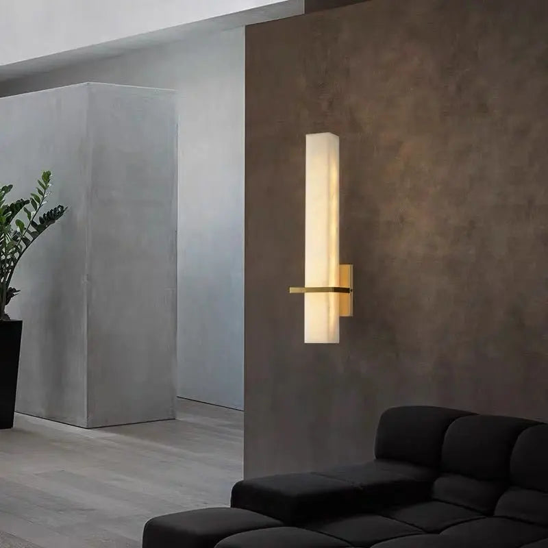 Alabaster Bedroom Wall Sconces Light Fixture