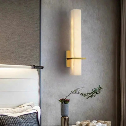 Alabaster Bedroom Wall Sconces Light Fixture