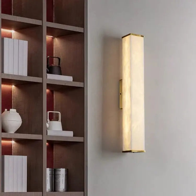 Real Alabaster Wall Sconce For Living Room