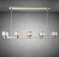 Maelis Double Linear Chandelier 54" for Living Room, Bedroom, Dining Table