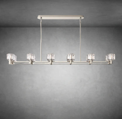 Maelis Double Linear Chandelier 72" for Living Room, Bedroom, Dining Table