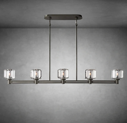 Maelis Linear Chandelier 54" for Living Room, Bedroom, Dining Table
