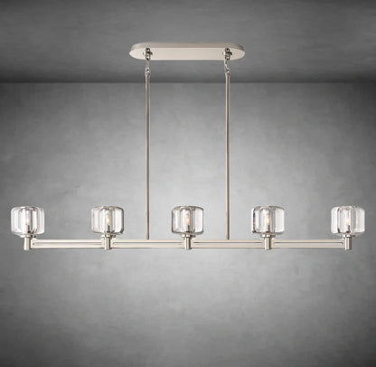 Maelis Linear Chandelier 54" for Living Room, Bedroom, Dining Table