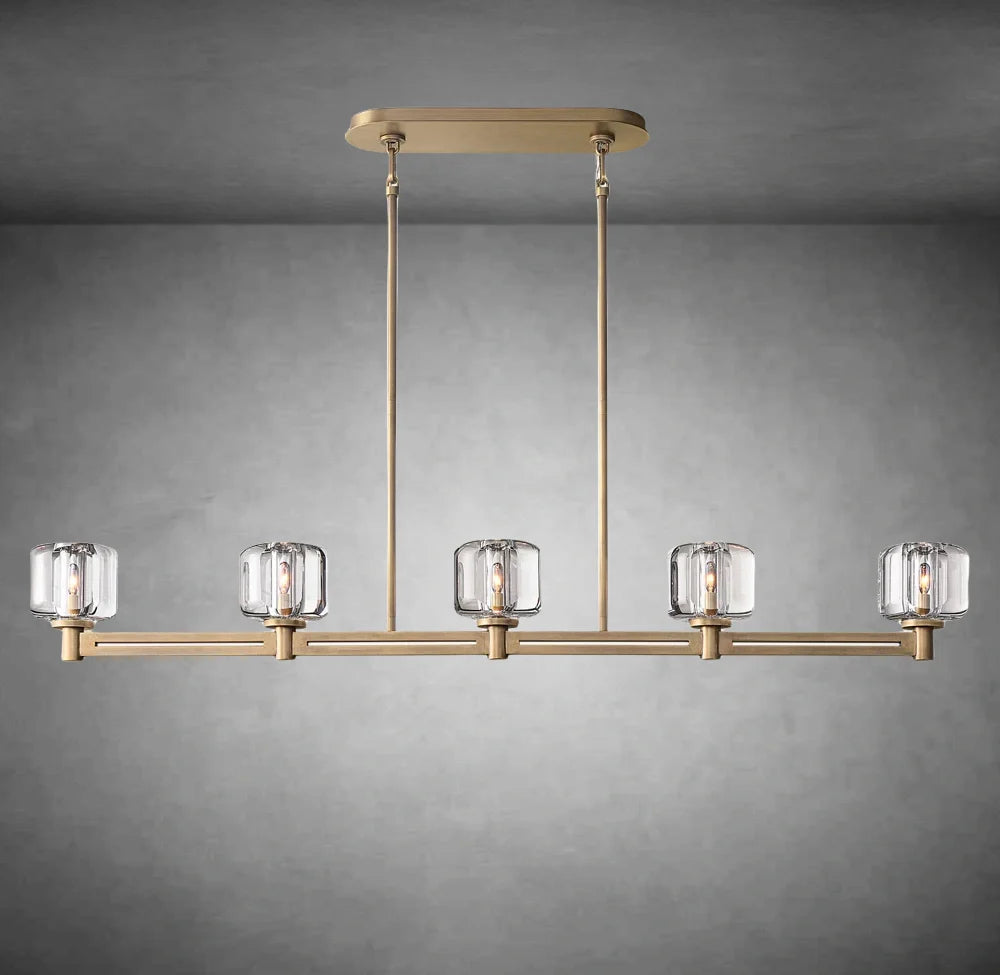 Maelis Linear Chandelier 54" for Living Room, Bedroom, Dining Table