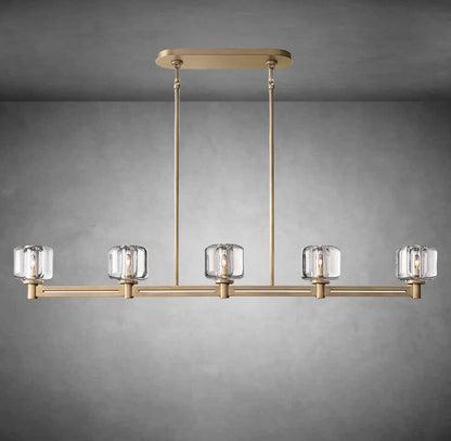 Maelis Linear Chandelier 54" for Living Room, Bedroom, Dining Table