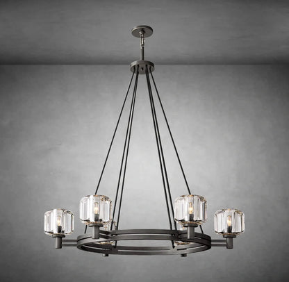 Maelis Round Chandelier 48" for Living Room, Bedroom, Dining Table