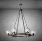 Maelis Round Chandelier 48" for Living Room, Bedroom, Dining Table
