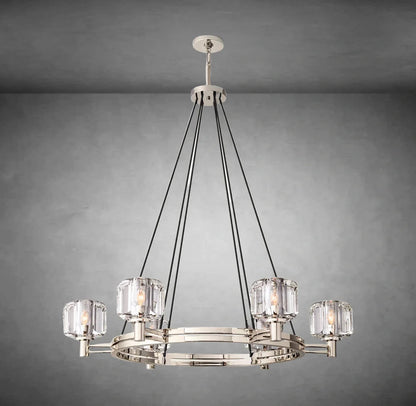 Maelis Round Chandelier 48" for Living Room, Bedroom, Dining Table