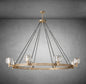 Maelis Round Chandelier 60" for Living Room, Bedroom, Dining Table