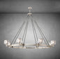 Maelis Round Chandelier 48" for Living Room, Bedroom, Dining Table