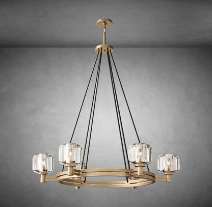 Maelis Round Chandelier 48" for Living Room, Bedroom, Dining Table