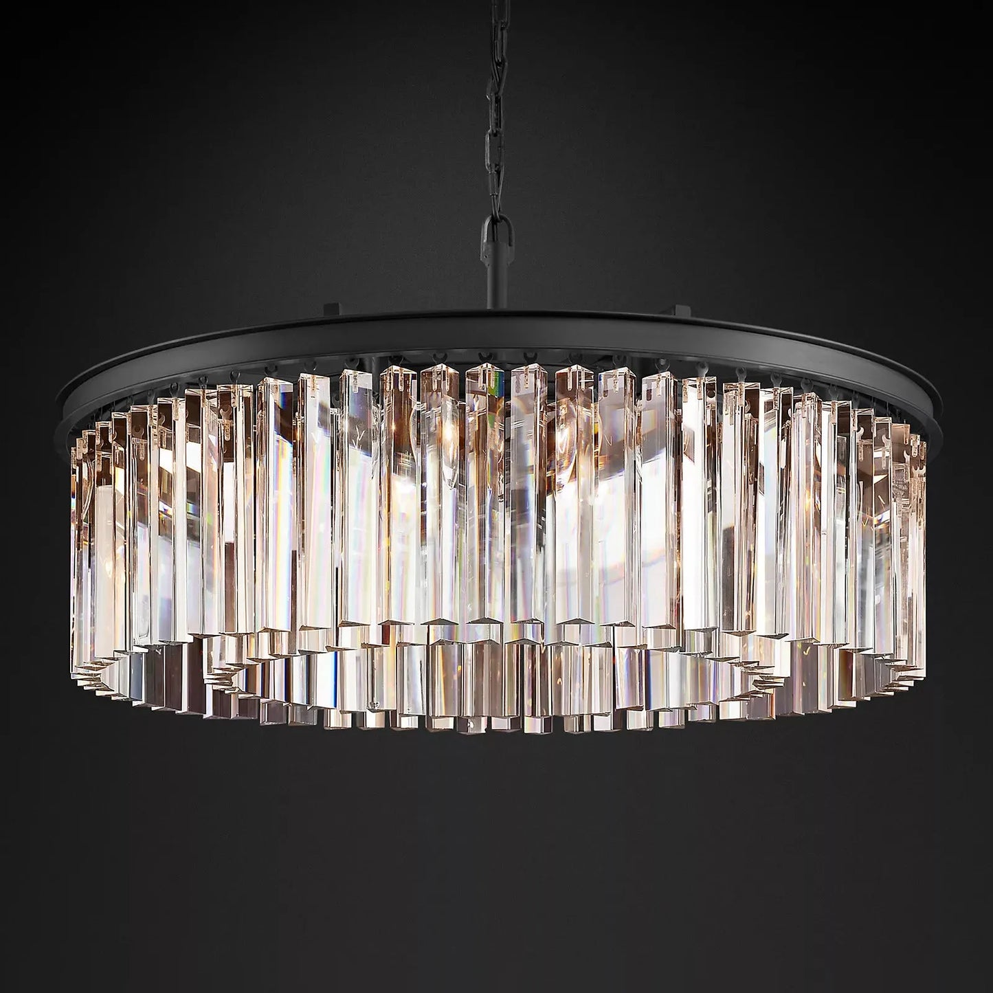 XINYUE Crystal Round Chandelier