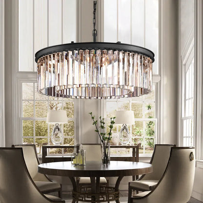 XINYUE Crystal Round Chandelier