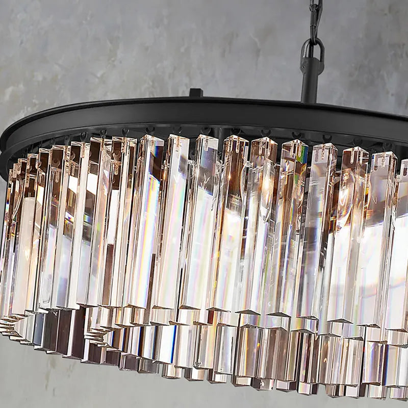 XINYUE Crystal Round Chandelier
