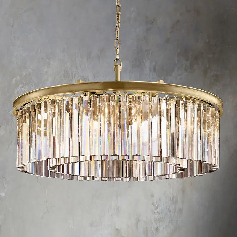 XINYUE Crystal Round Chandelier